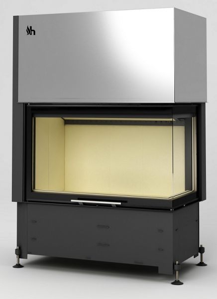 Zestaw kominek powietrzny stalowy KRATKI LUCY Prawy BLACK 14 kW Ø 200 z akcesoriami volcano 2bpth be13f203 - Zestaw kominek powietrzny stalowy KRATKI LUCY Prawy BLACK 14 kW Ø 200 z akcesoriami